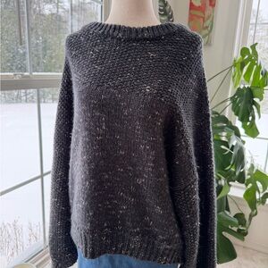 a.n.a Charcoal Knit Sweater